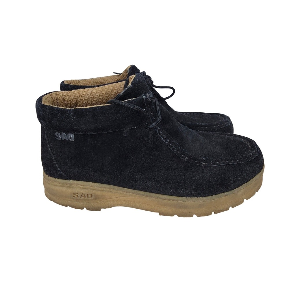 Stacy Adams SAO Dublin II Ankle Boots Mens 15 Black Suede Utility Grunge Retro